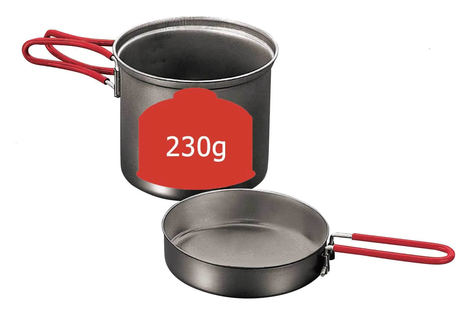 EVERNEW Ti Ti Ultra Light Deep Pot 900ml + 250ml (ECA617) - Image 2