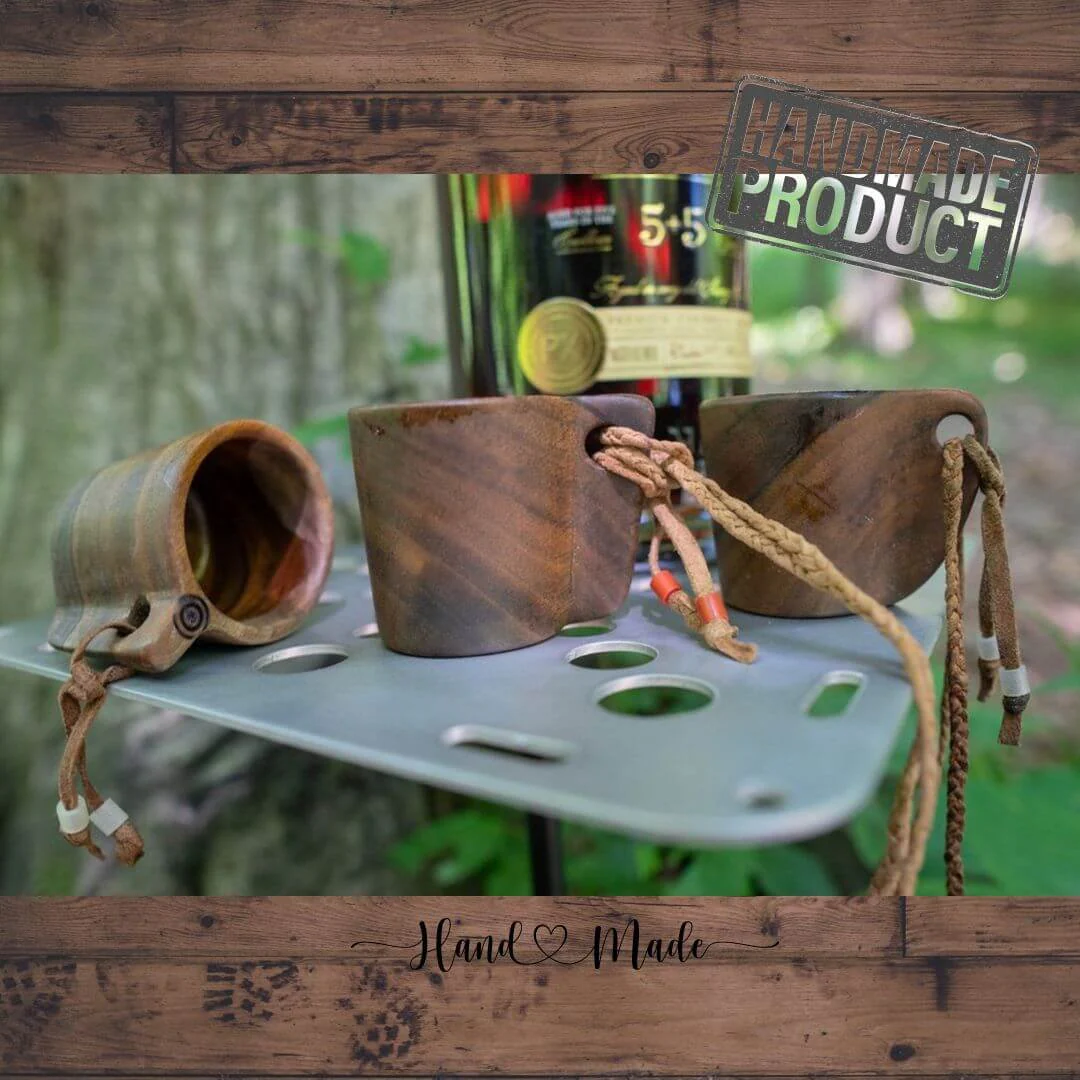 OUTDOORLINE Handcrafted Wooden Shot Glass - Image 2