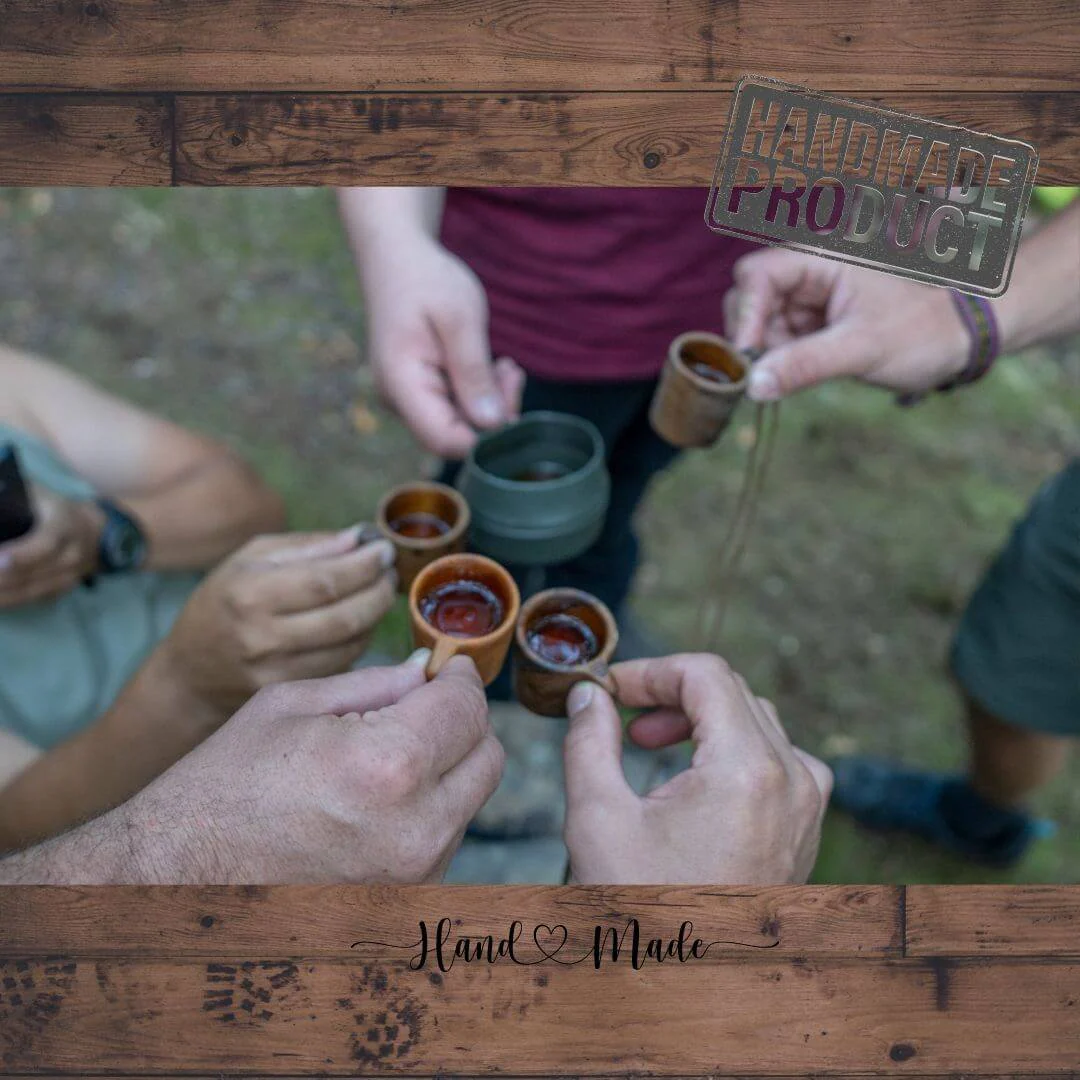 OUTDOORLINE Handcrafted Wooden Shot Glass - Image 4