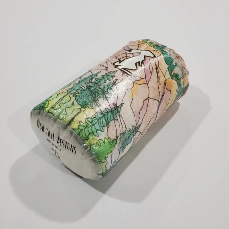 HIGH TAIL DESIGNS Watercolor Eldorado Canyon Small Roll-Top Stuff Sack - Image 7
