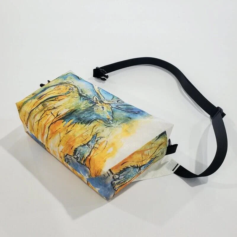 HIGH TAIL DESIGNS Watercolor Ultralight Fanny Pack v1.5 Elk & Rabbit - Image 2