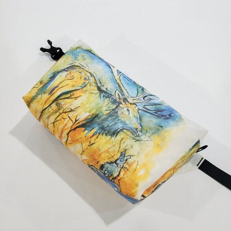 HIGH TAIL DESIGNS Watercolor Ultralight Fanny Pack v1.5 Elk & Rabbit - Image 4