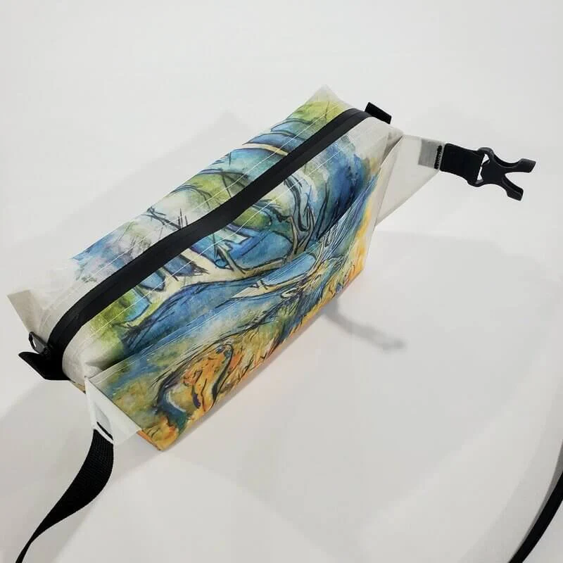 HIGH TAIL DESIGNS Watercolor Ultralight Fanny Pack v1.5 Elk & Rabbit - Image 6