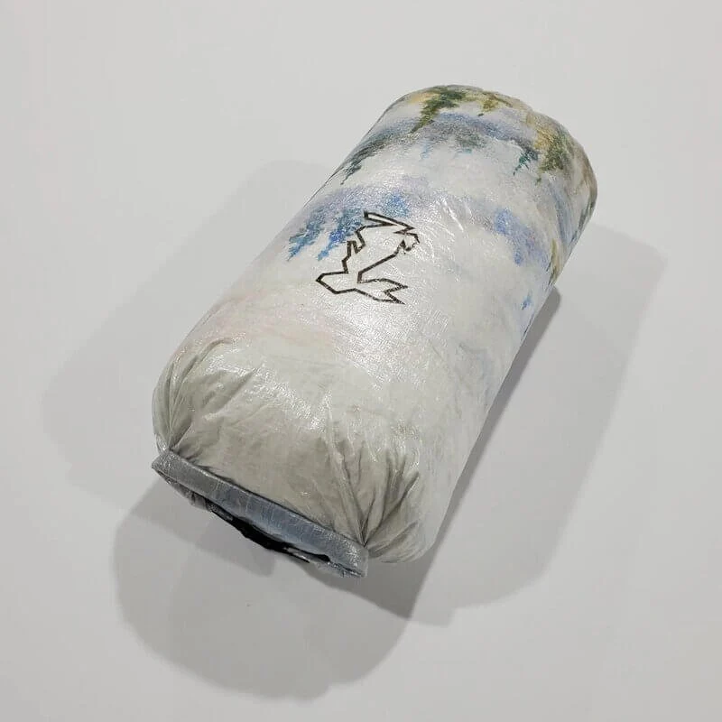 HIGH TAIL DESIGNS Watercolor Foggy Forest Medium Roll-Top Stuff Sack - Image 2