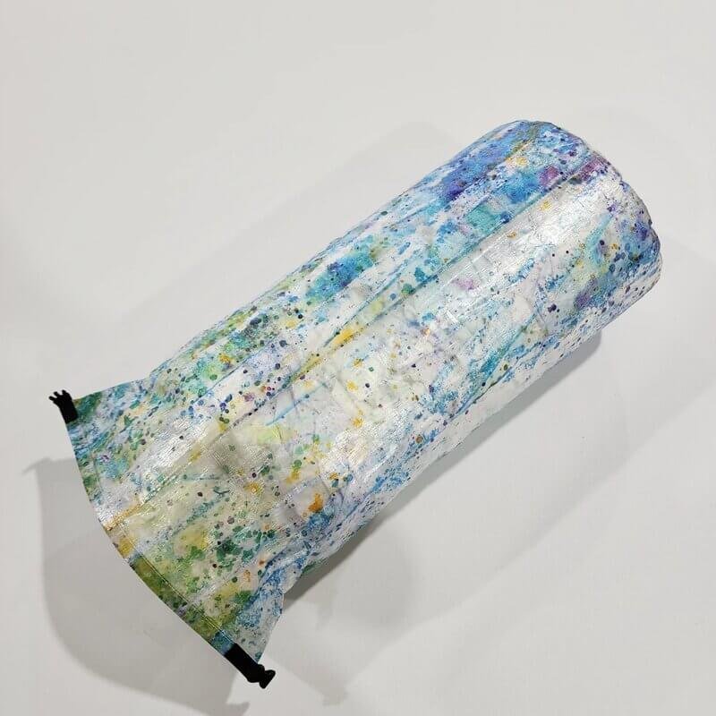 HIGH TAIL DESIGNS Watercolor Twilight Large Roll-Top Stuff Sack - Image 2