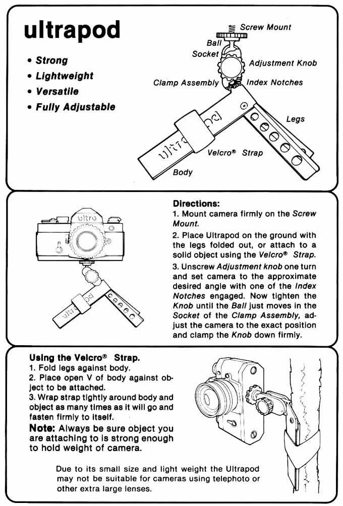 Pedco UltraPod I Tripod - Image 9