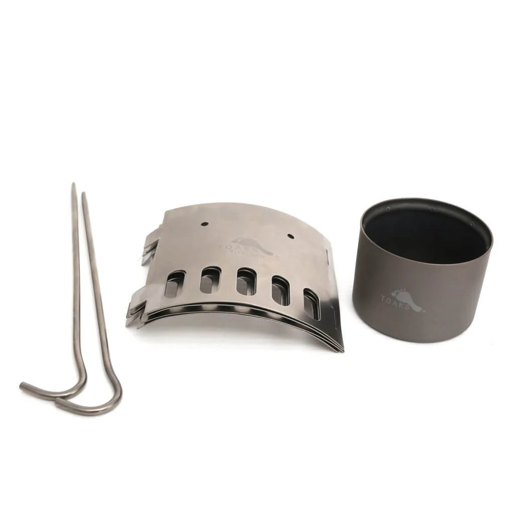 TOAKS TiStand Alcohol Stove Dual Stand and Windscreen - Image 3