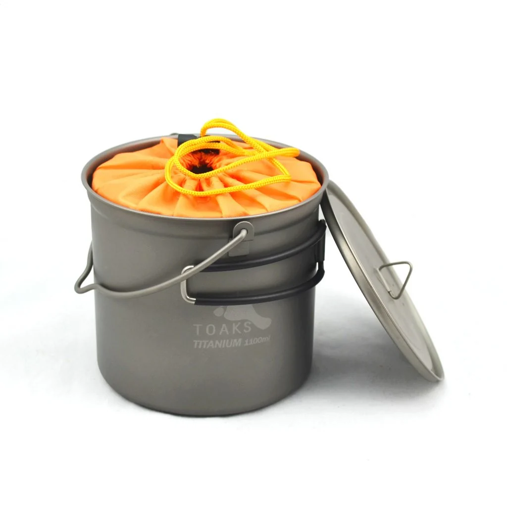 TOAKS Titanium 1100ml Pot with bail handle - Image 8