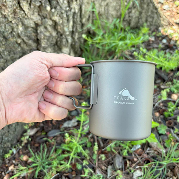 TOAKS Ultralight Titanium 450ml Cup with Lid - Image 5