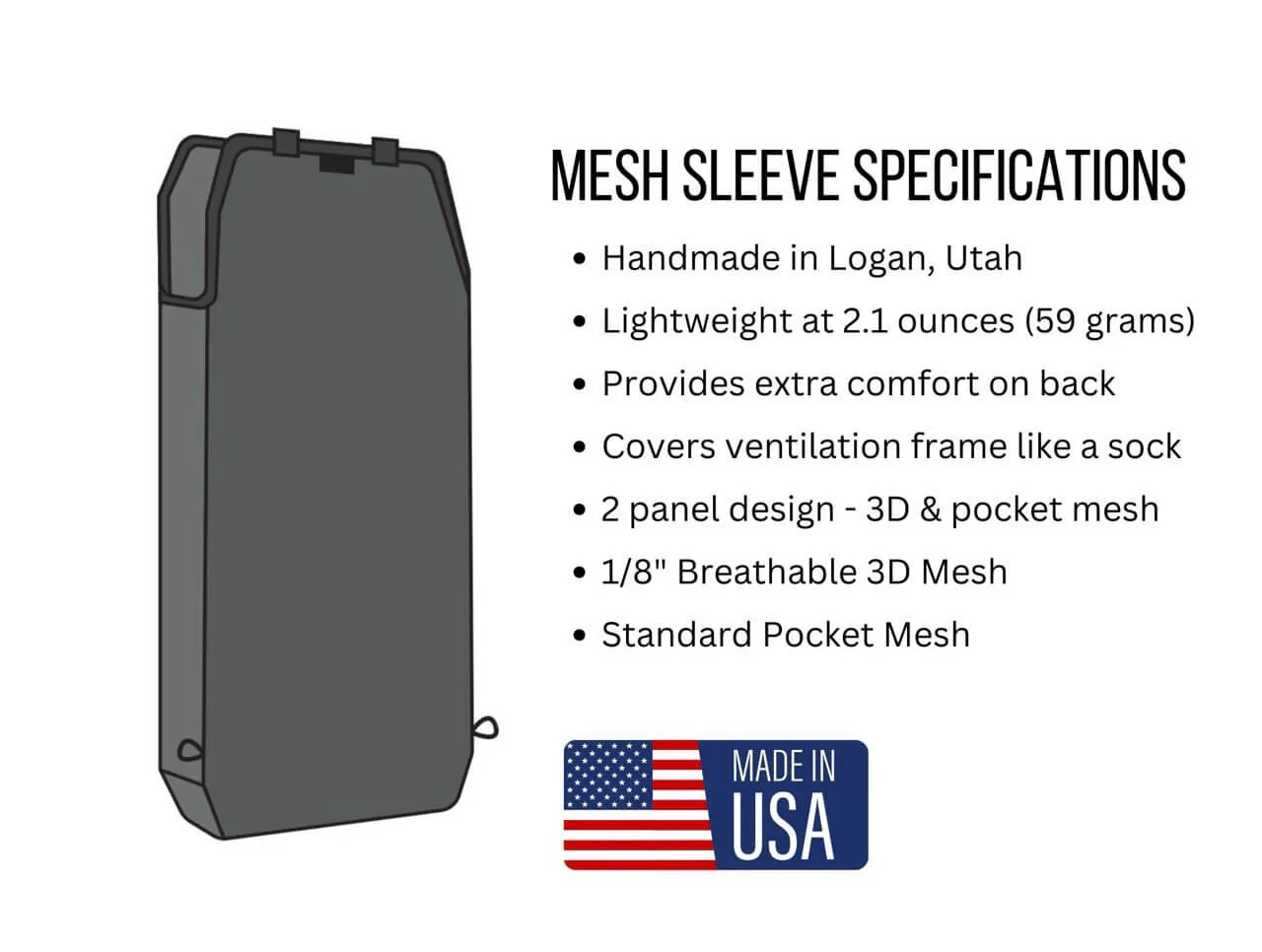 VAUCLUSE GEAR Ultralight Backpack Ventilation Frame & Sleeve - Image 15