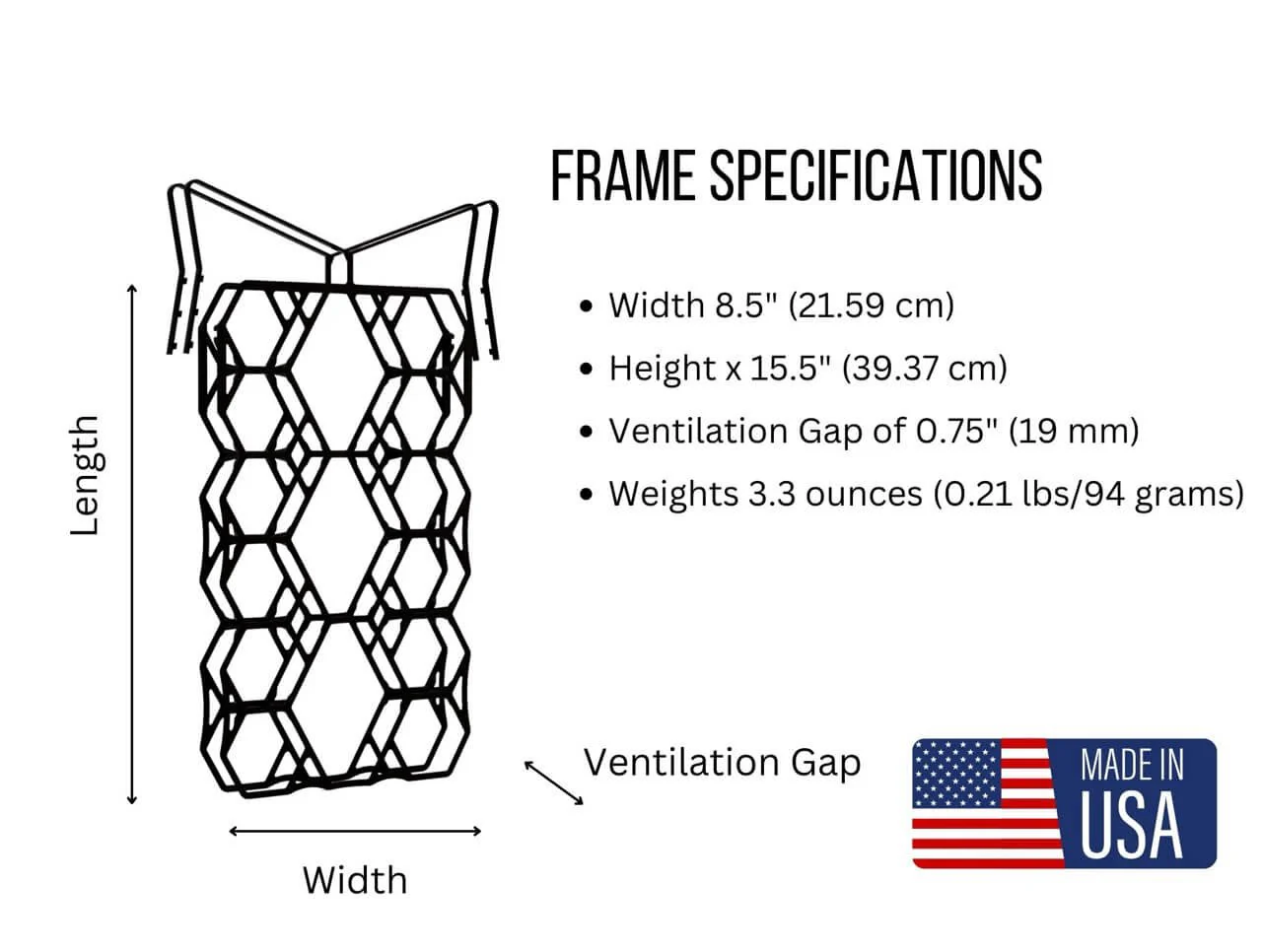 VAUCLUSE GEAR Ultralight Backpack Ventilation Frame & Sleeve - Image 24